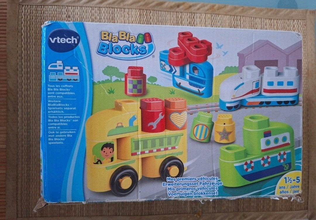 Vtech blokken blabla voertuigen compleet, Ophalen of Verzenden, 6 maanden tot 2 jaar