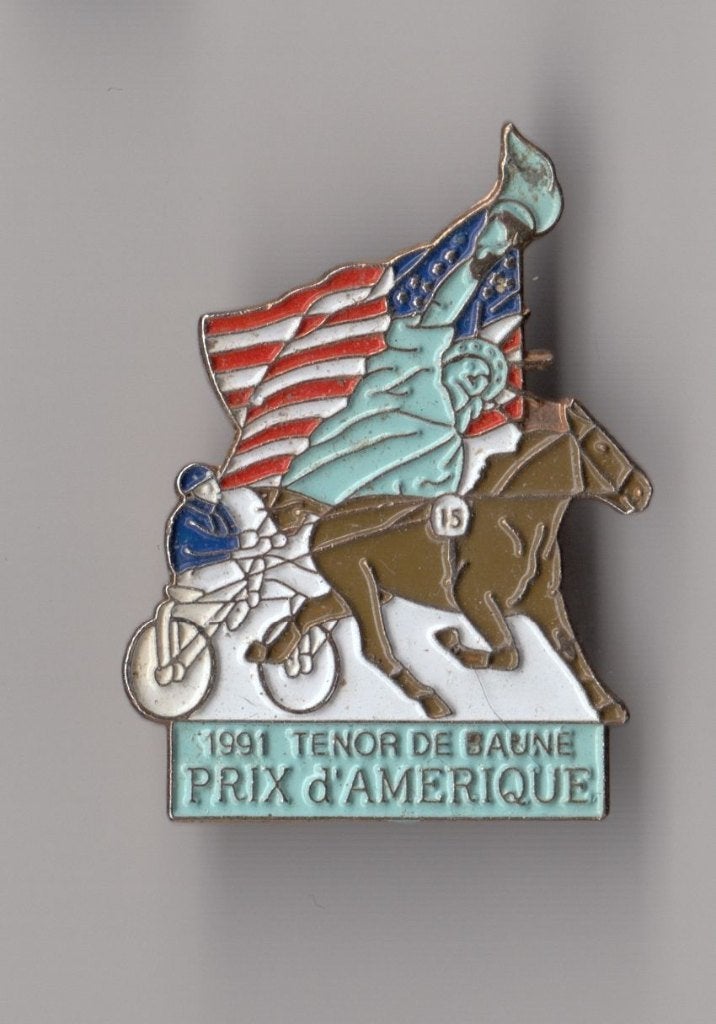 Paardenraces Paard Paardensport pin USA, Gebruikt, Niet vindbaar, Niet vindbaar, Speldje of Pin