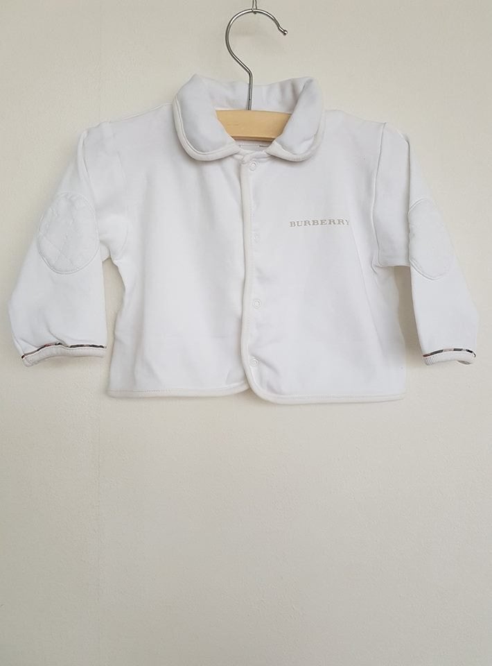 Burberry Baby wit vestje 68, Kinderen en Baby's, Ophalen of Verzenden, Zo goed als nieuw, Jongetje of Meisje, Overige typen