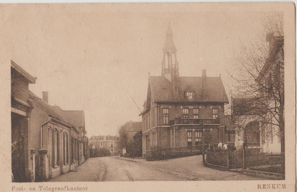 renkum PTT gebouw post telegraaf kantoor dorpsgezicht straat, Ophalen of Verzenden, 1940 tot 1960, Gelopen