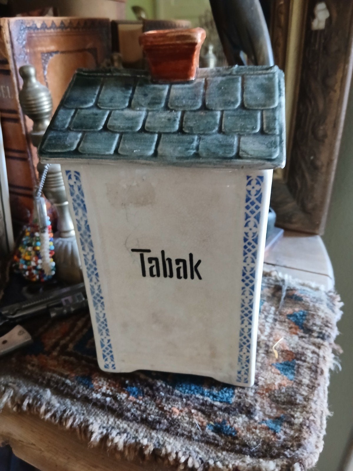 Antieke tabakspot in de vorm van een huisje, Ophalen of Verzenden