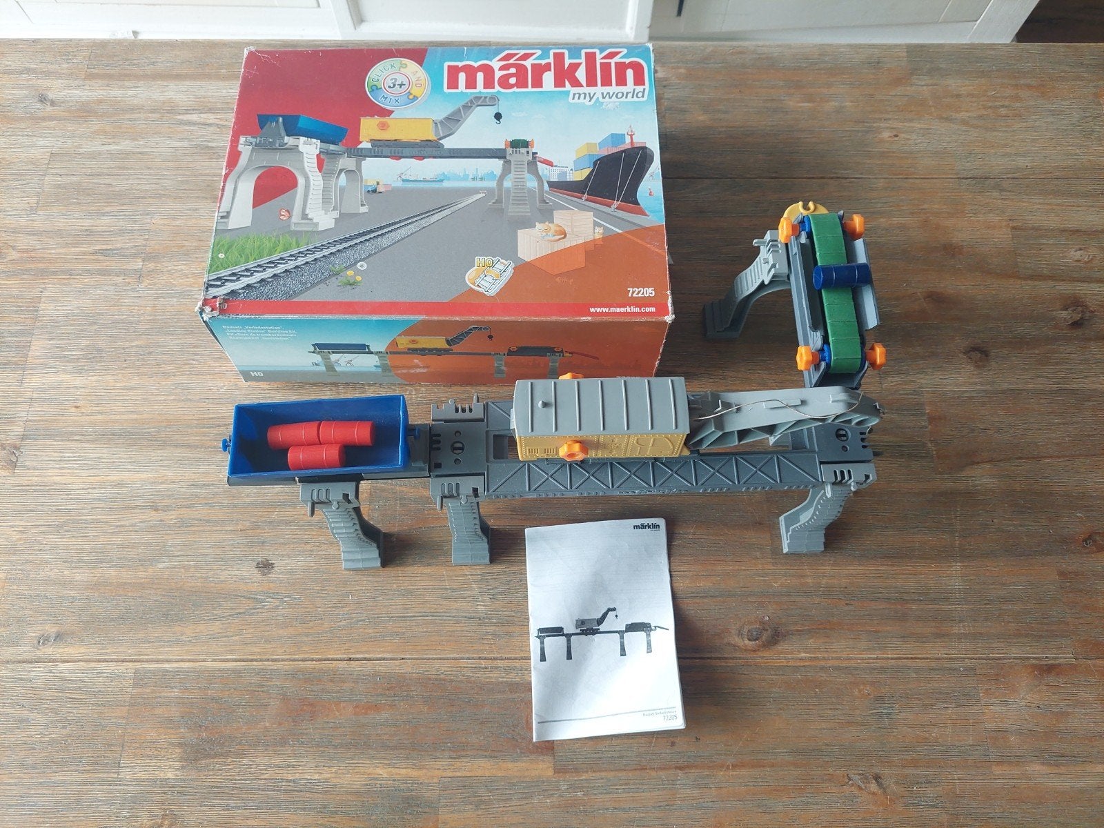 Märklin My World 72205 Kraan met transportband, Ophalen of Verzenden, Zo goed als nieuw, Compleet, Complete set