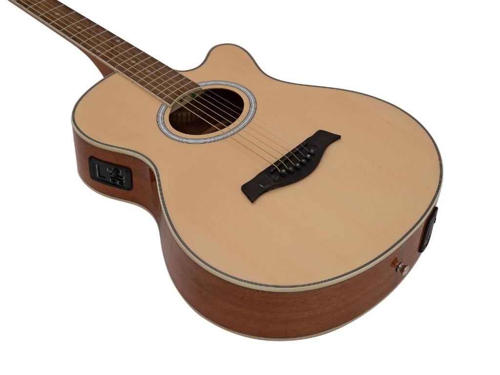 DIMAVERY AW-400 Western Guitar nature, ., Nieuw, Ophalen of Verzenden, Akoestische gitaar