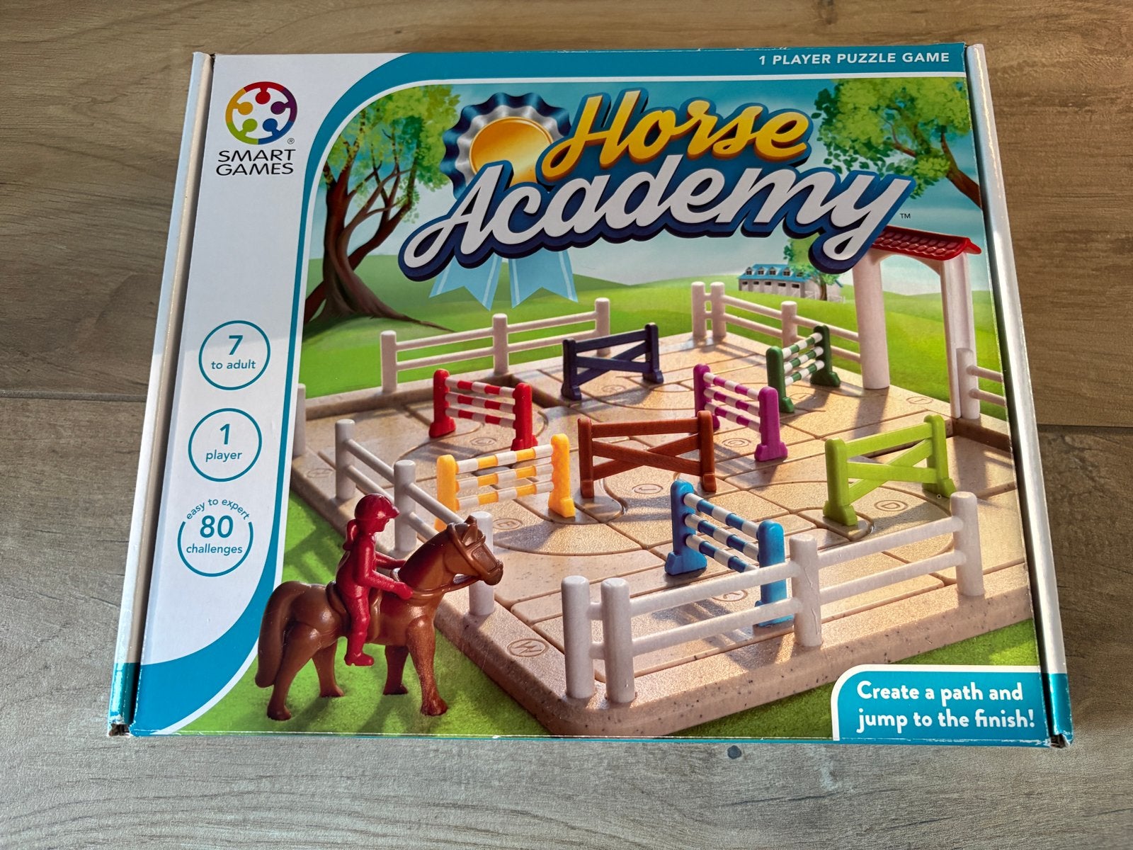 Smart Games Horse Academy - Paarden Puzzelspel, Een of twee spelers, Ophalen of Verzenden, Zo goed als nieuw