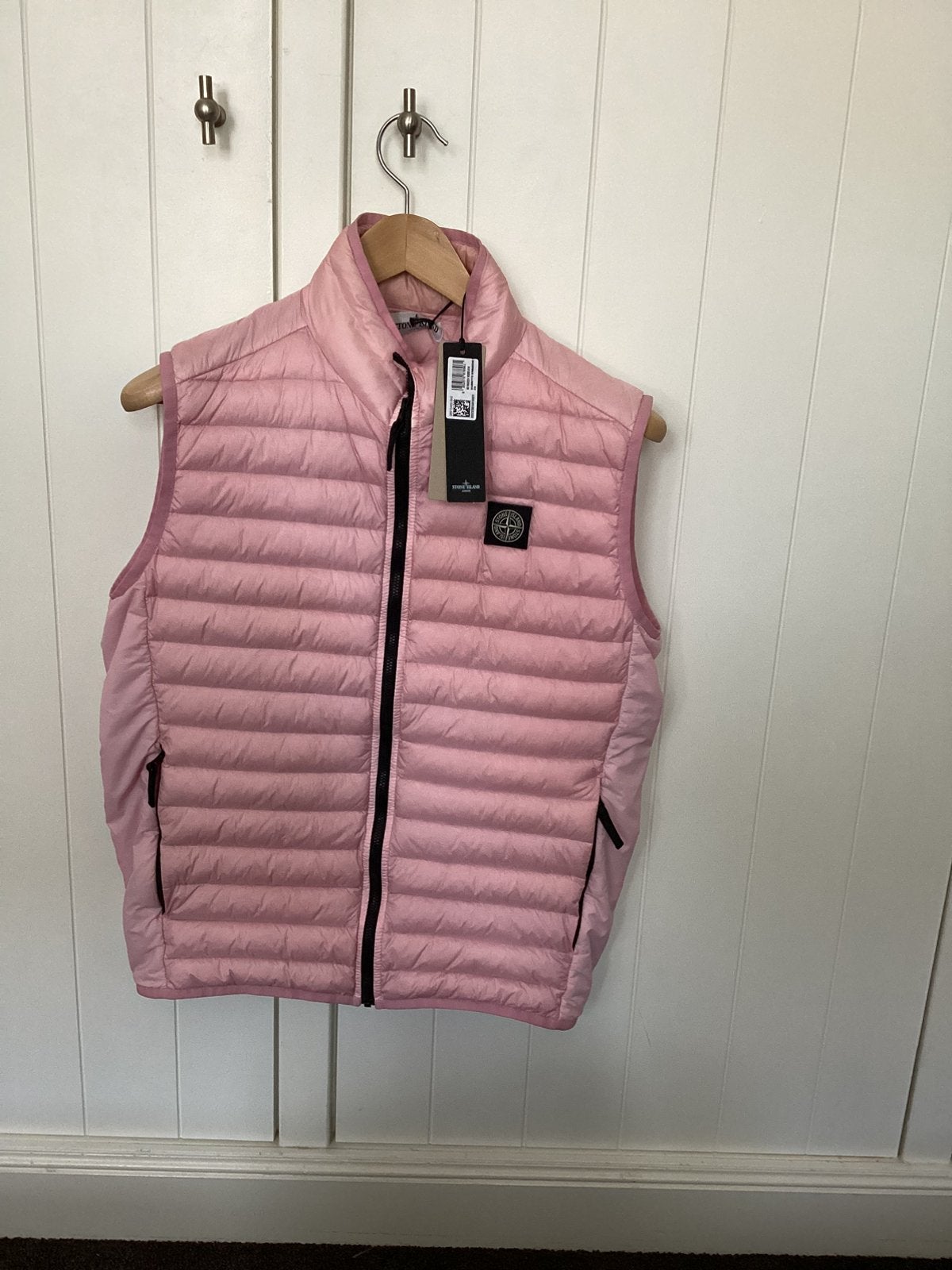 Stone Island junior roze bodywarmer maat 14 year (164), Ophalen of Verzenden, Zo goed als nieuw, Jongen of Meisje, Jas
