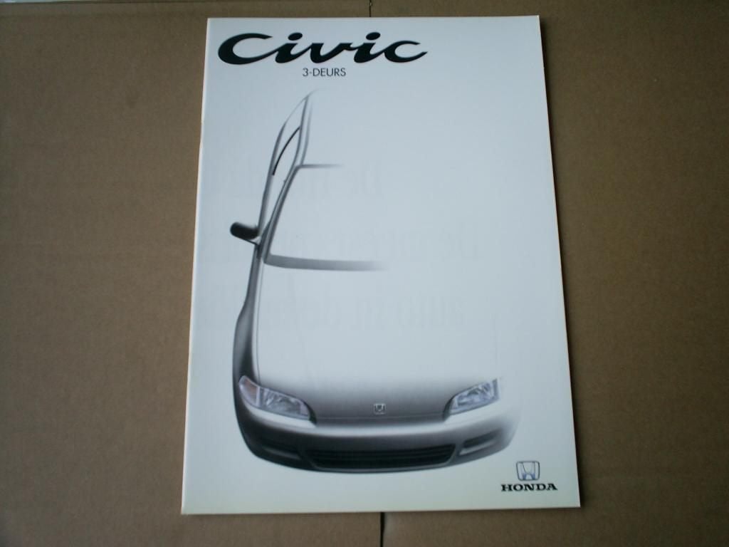 Honda Civic 3 Deurs 11 / 1991 28 pag., Verzenden, Zo goed als nieuw, Honda