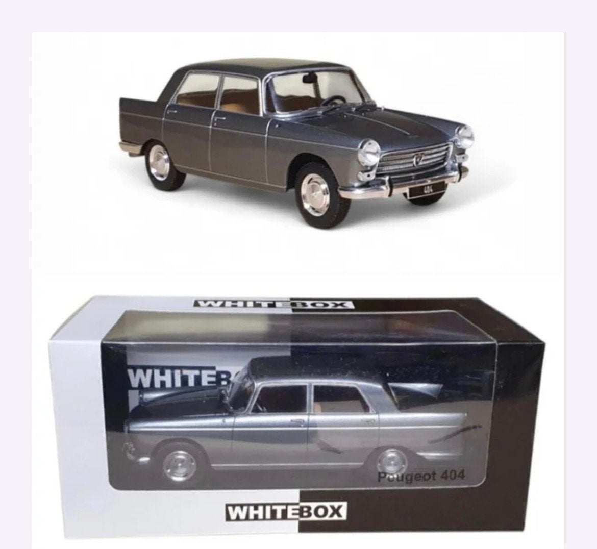 Peugeot 404 Whitebox 1:24, Hobby en Vrije tijd, Modelauto's | 1:24, Ophalen of Verzenden, Nieuw, Auto, Overige merken