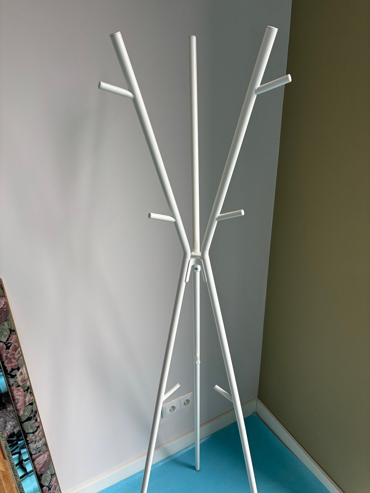 Ikea staande kapstok, wit, zo goed als nieuw, Ophalen of Verzenden, Zo goed als nieuw, Metaal, Staande kapstok