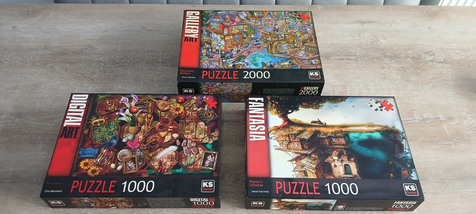 1000 2000 k's puzzle digital gallery art fantasia puzzel, Ophalen of Verzenden, Meer dan 1500 stukjes, Zo goed als nieuw, Legpuzzel