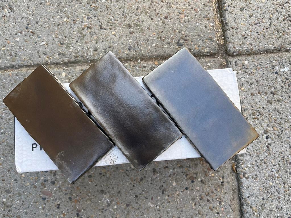 Piet Boon bronze tegeltjes 7,5x15cm 74 stuks vaste prijs 50€, Doe-het-zelf en Verbouw, Tegels, Ophalen, Minder dan 20 cm, Zo goed als nieuw