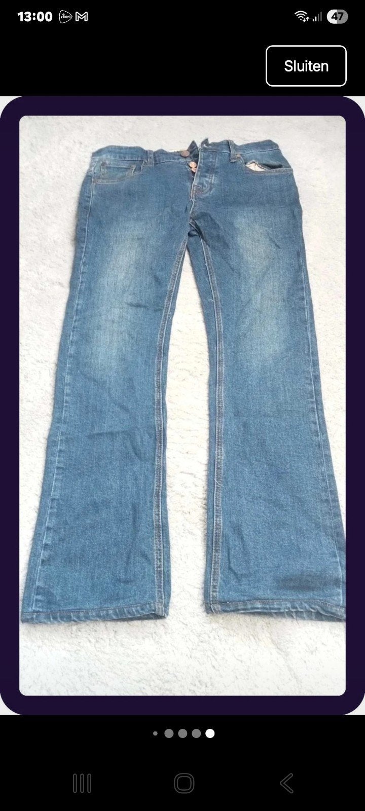 Levi's spijkerbroek - Made in USA, Ophalen, Gedragen, Blauw, W33 - W34 (confectie 48/50)