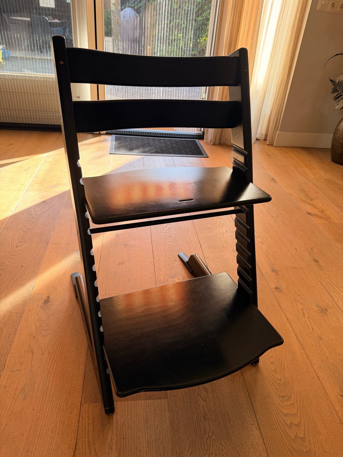 Stokke Tripp Trapp meegroeistoel - Zwart, Ophalen, Gebruikt, Meegroeistoel