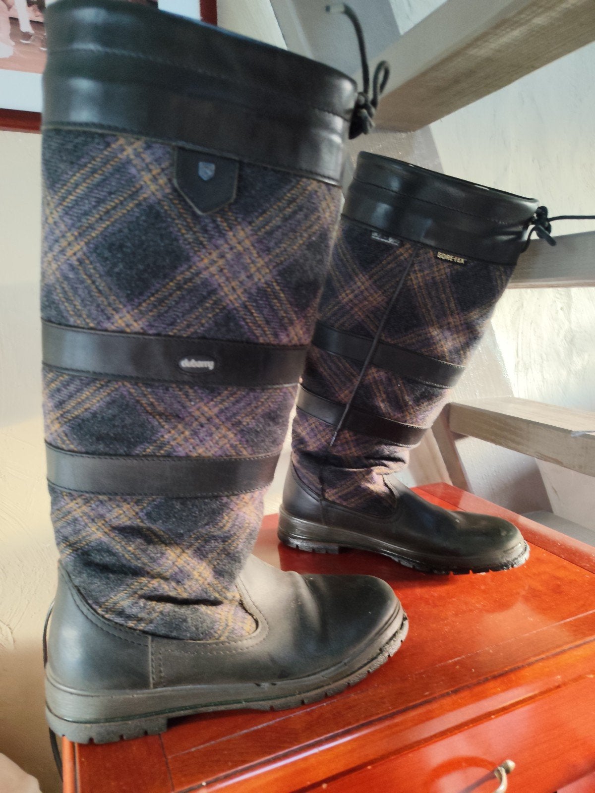 zwarte dubarry outdoor laarzen 41, Kleding | Dames, Ophalen of Verzenden, Gedragen, Zwart, Hoge laarzen