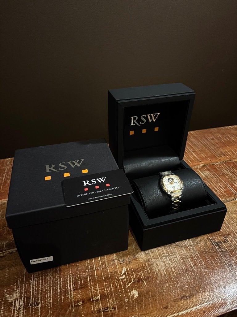 RSW Le Locle Open Heart Automatic dameshorloge – ongedragen, Overige merken, Staal, Staal, Polshorloge
