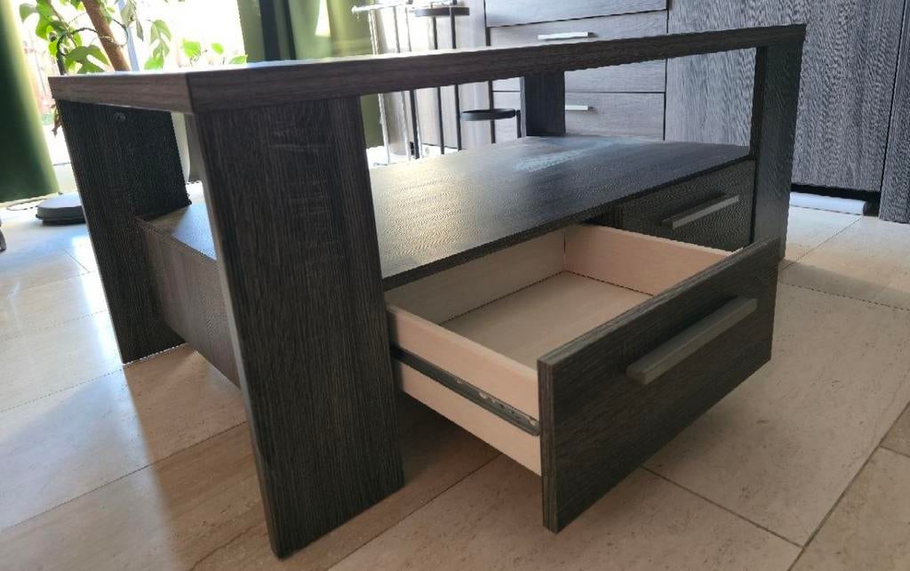 Haco salontafel met twee lades, Ophalen, 100 tot 150 cm, 50 tot 100 cm, Zo goed als nieuw
