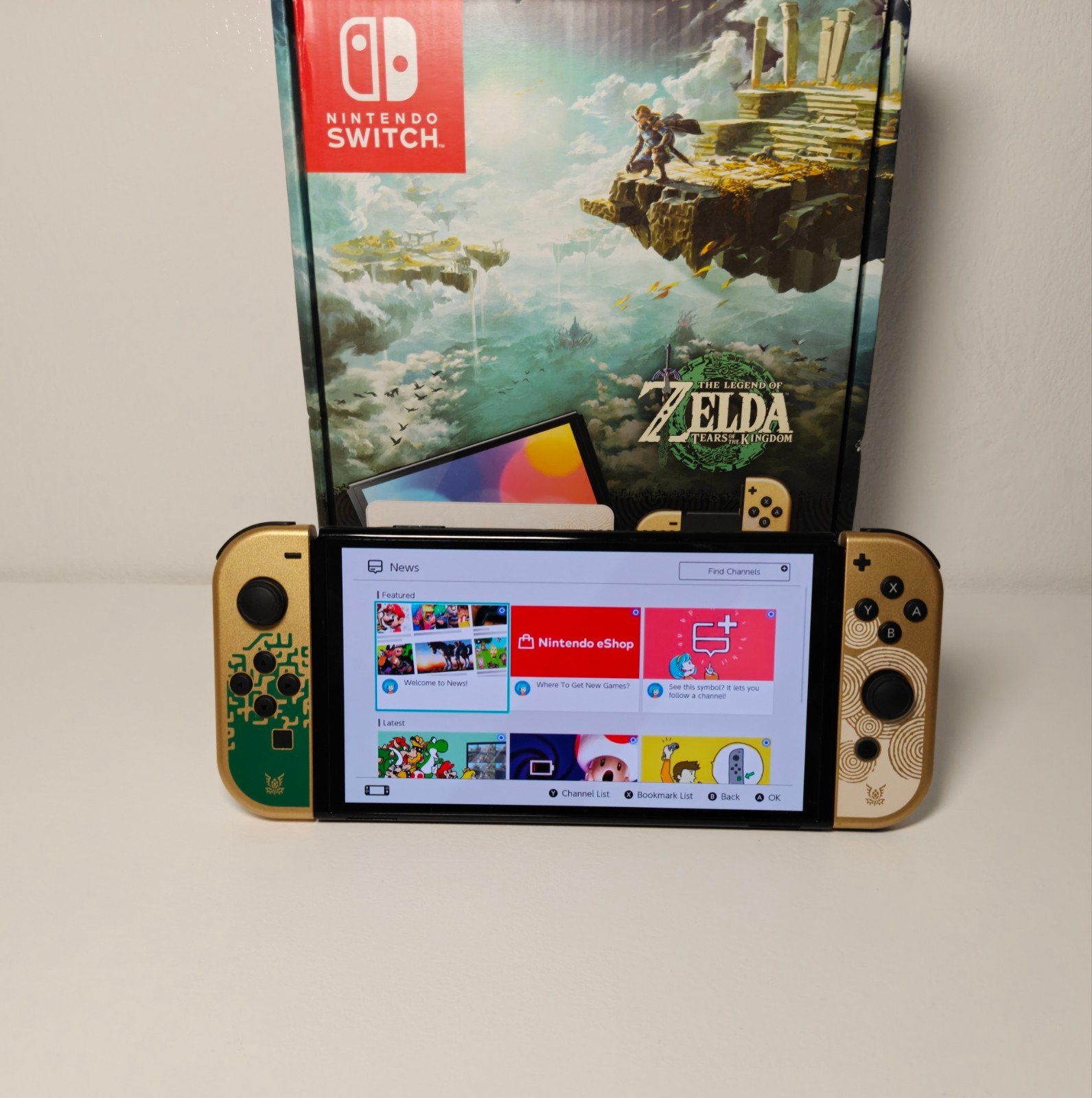 Nintendo Switch OLED Zelda Tears of the Kingdom Editie, Support@nintendo.com, Ophalen of Verzenden, Nintendo Co., Ltd., 11-1 Kamitoba Hokodate-cho, Minami-ku, Kyoto 601-8501, Japan