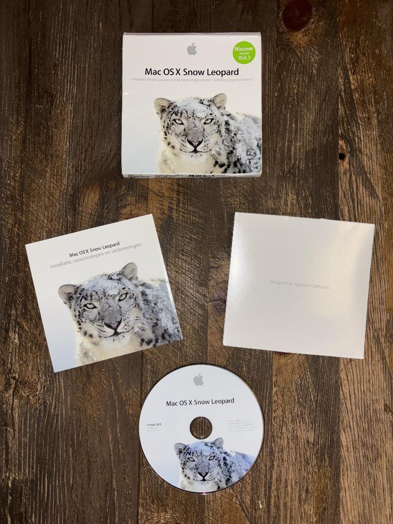 Apple Mac OS X Snow Leopard - disc & boekje, Computers en Software, Besturingssoftware, Ophalen, MacOS