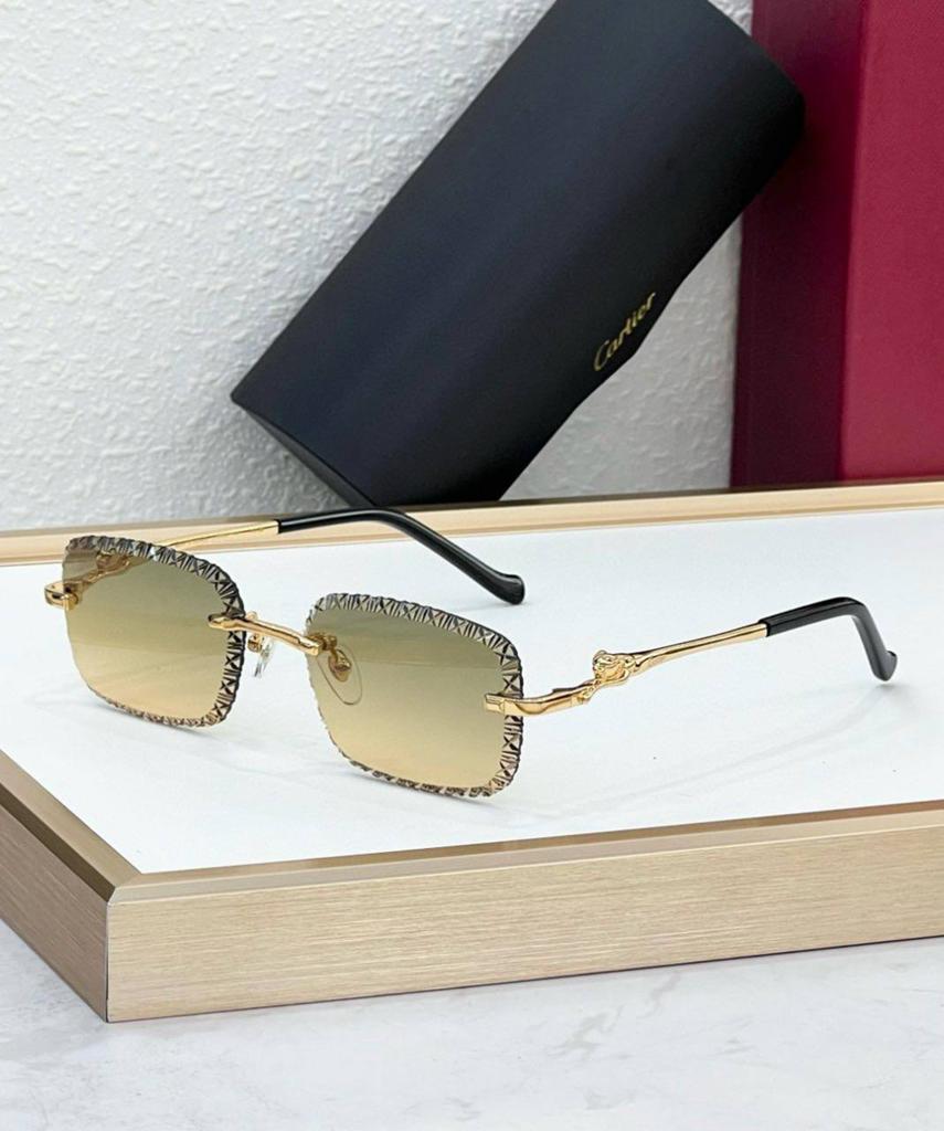 Cartier zonnebril Panthère Rimless – Custom Ice Diamond Cut, Sieraden, Tassen en Uiterlijk, Zonnebrillen en Brillen | Heren, Overige merken