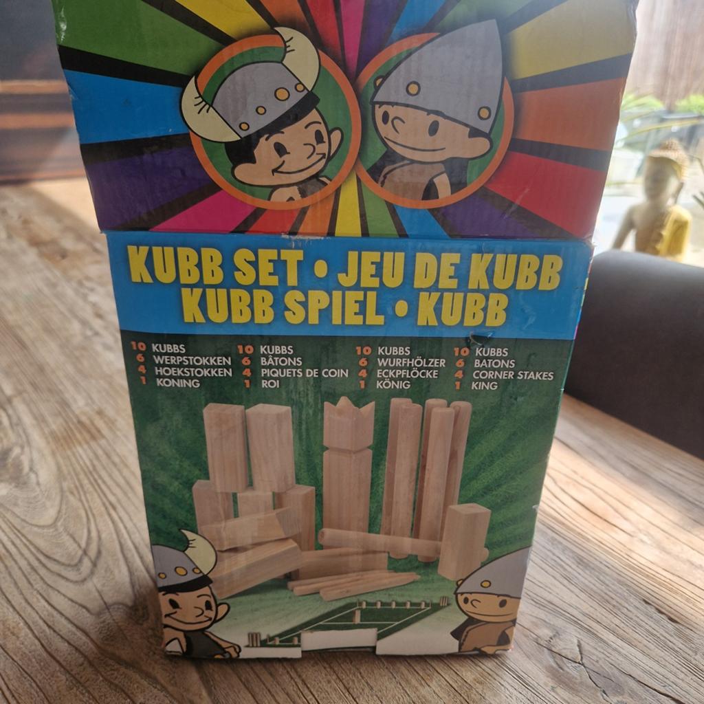 Kubb spel. - Zweeds werpspel buiten, Ophalen of Verzenden, Gebruikt