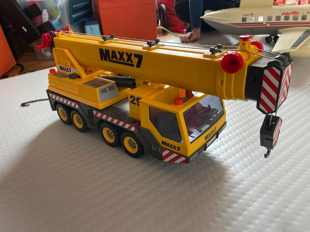 Playmobil Kraanwagen Maxx7 - Geel (2009) PM 4036, Ophalen of Verzenden, Gebruikt, Afstandsbediening