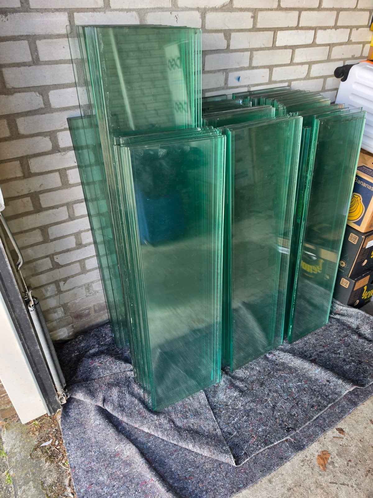 Diverse glazen stellingplanken, Ophalen, Gebruikt, Onbekend, Onbekend