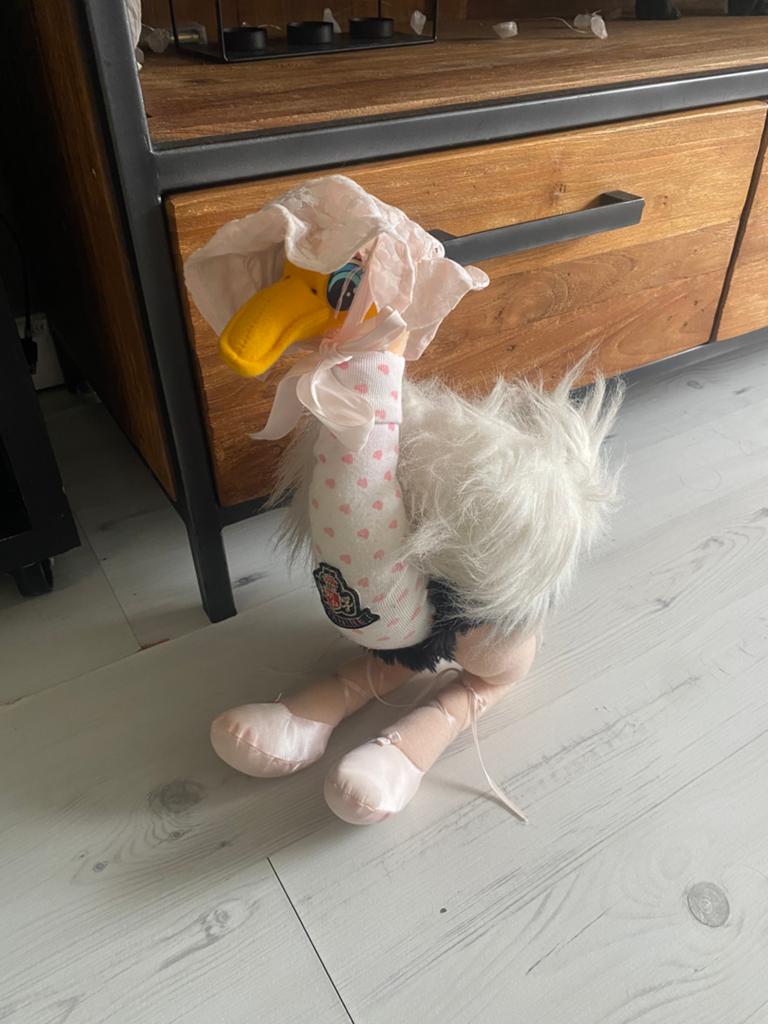 Michaels pets knuffel jeannine the ostrich michael jackson, Overige merken, Overige karakters, Overige typen, Ophalen of Verzenden