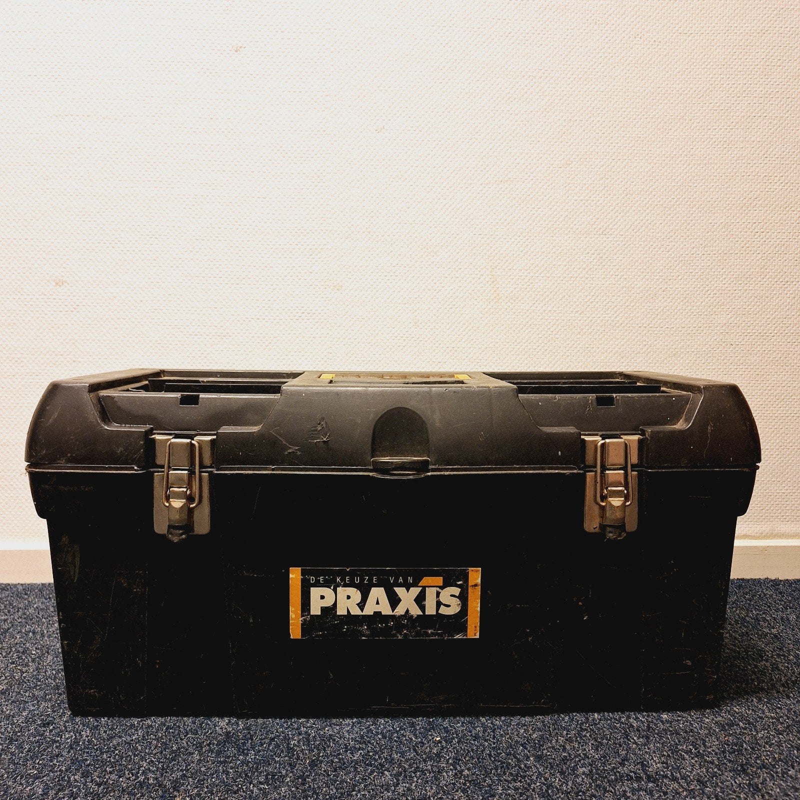 Praxis Gereedschapskist/Gereedschapskoffer (Zwart), Gebruikt, ., Ophalen of Verzenden, .
