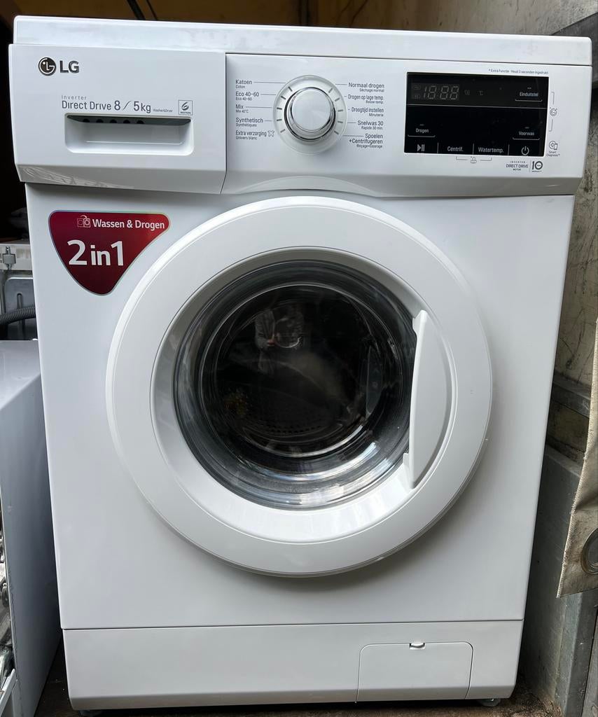 LG Inverter Direct Drive 8/5kg Washer & Dryer 2in1, Witgoed en Apparatuur, Was-droogcombinaties, 8 tot 10 kg, Ophalen, Gebruikt