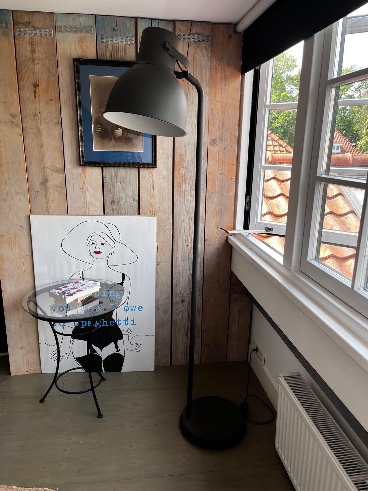 Ikea Hektar staande lamp, Ophalen, Zo goed als nieuw, 150 tot 200 cm