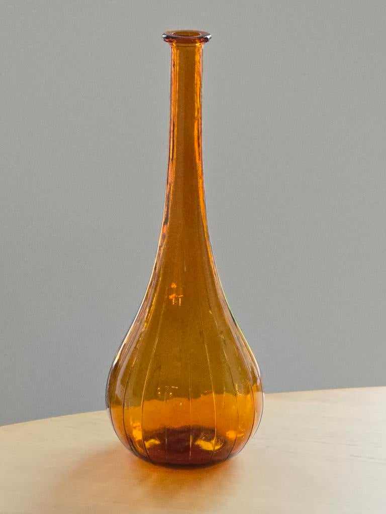 Vintage antiek mid century Italiaanse Empoli Genie vaas €69, Ophalen of Verzenden