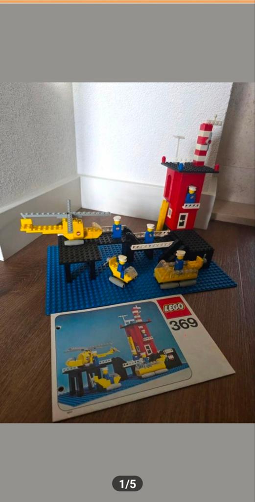 Vintage LEGO Set 369: Helikopter en Boten, Gebruikt, Overige thema's, Lego, Ophalen of Verzenden