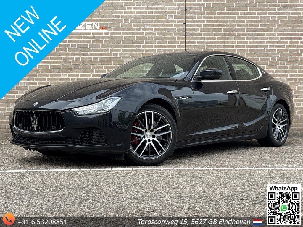 Maserati Ghibli 3.0 V6 D GranLusso 275 PK! | Leder | Camera, Auto's, Maserati, Achterwielaandrijving, Gebruikt, Euro 6, 2987 cc