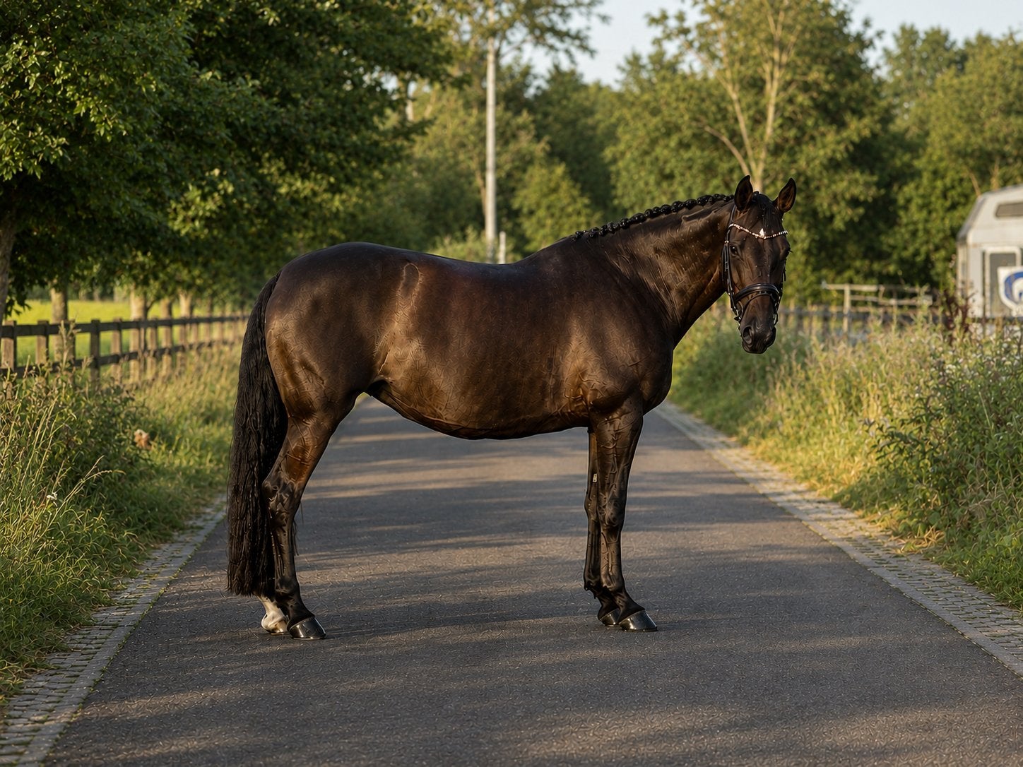 Mooie merrie van v. Chopano Z x Harley VDL x Chin Chin., Dieren en Toebehoren, Paarden, Merrie, Springpaard, Met stamboom, B