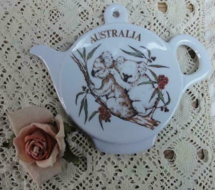 Melamine ( lepel) bordje theepot vorm, Koala's , Australië, Huis en Inrichting, Ophalen of Verzenden, -, -, -