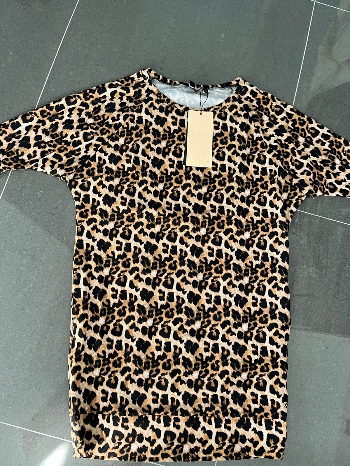 LaDress by Simone Luipaardprint Jurk Maat S Nieuw, Meerkleurig, Nieuw, Ophalen of Verzenden, Maat 36 (S)