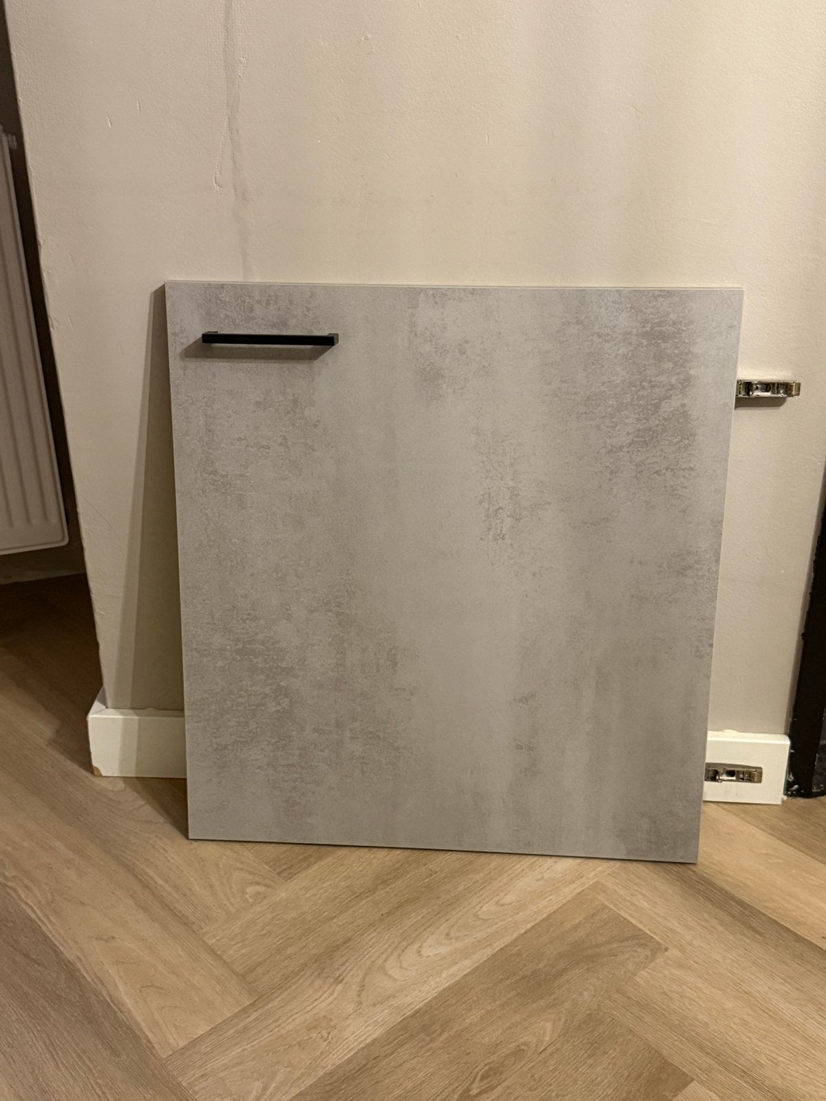 Nieuwe keukenfront/deur - grijs betonlook, Ophalen, Overige typen, Nieuw, Grijs
