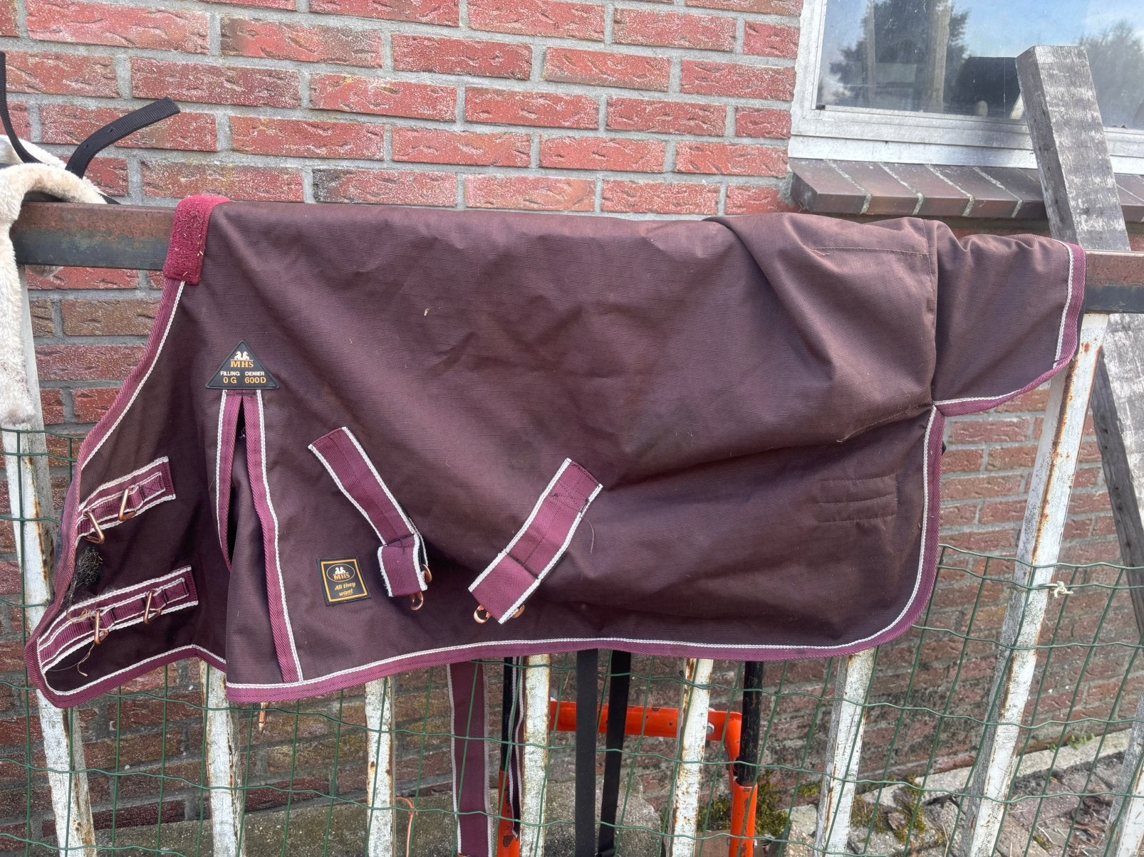 Shetlander regen deken met fleece, Ophalen, Gebruikt