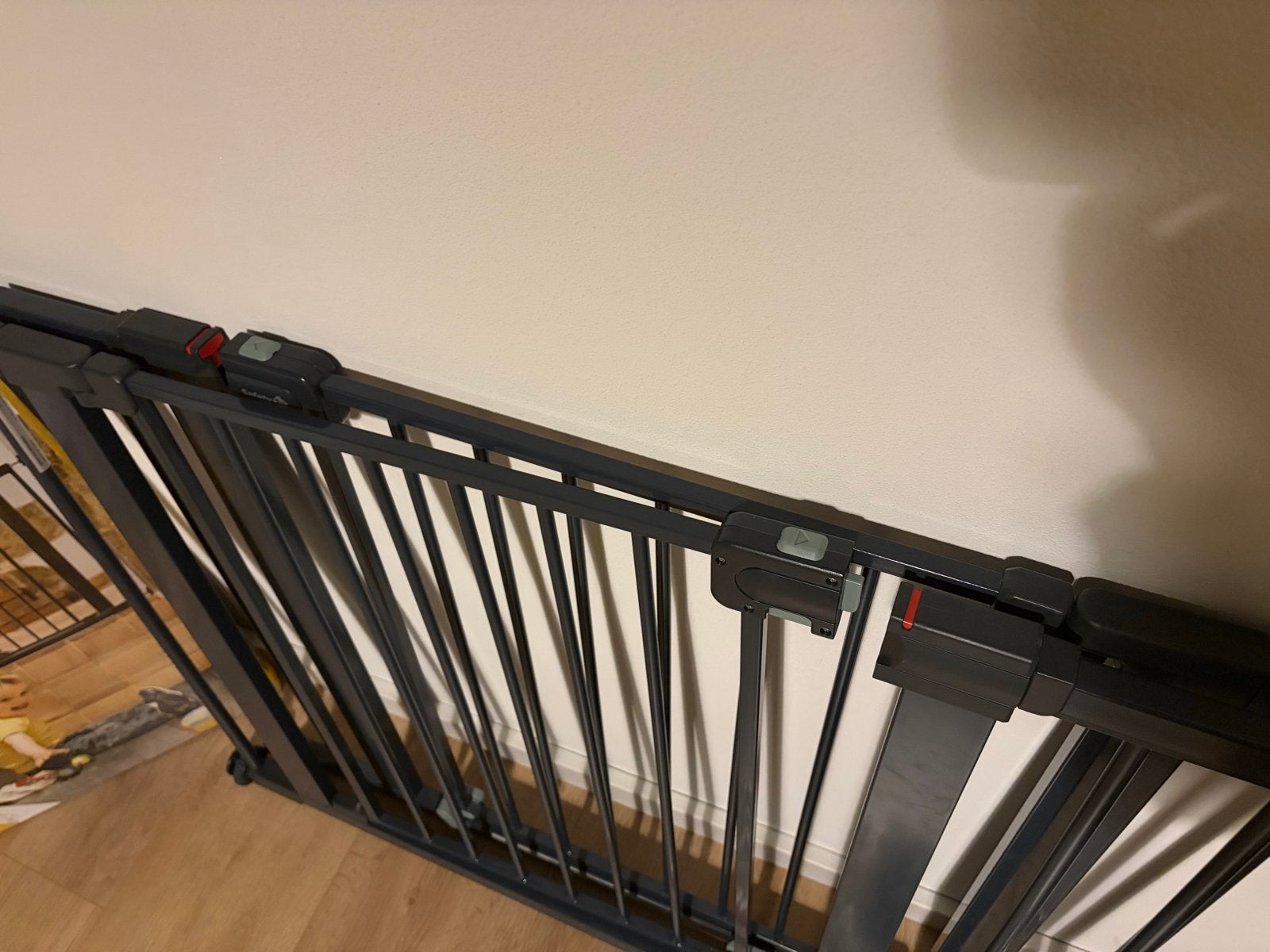 Traphekje 2x Safety 1st Easy Close Metal, Ophalen, Zo goed als nieuw, Metaal of IJzer, Klemhekje