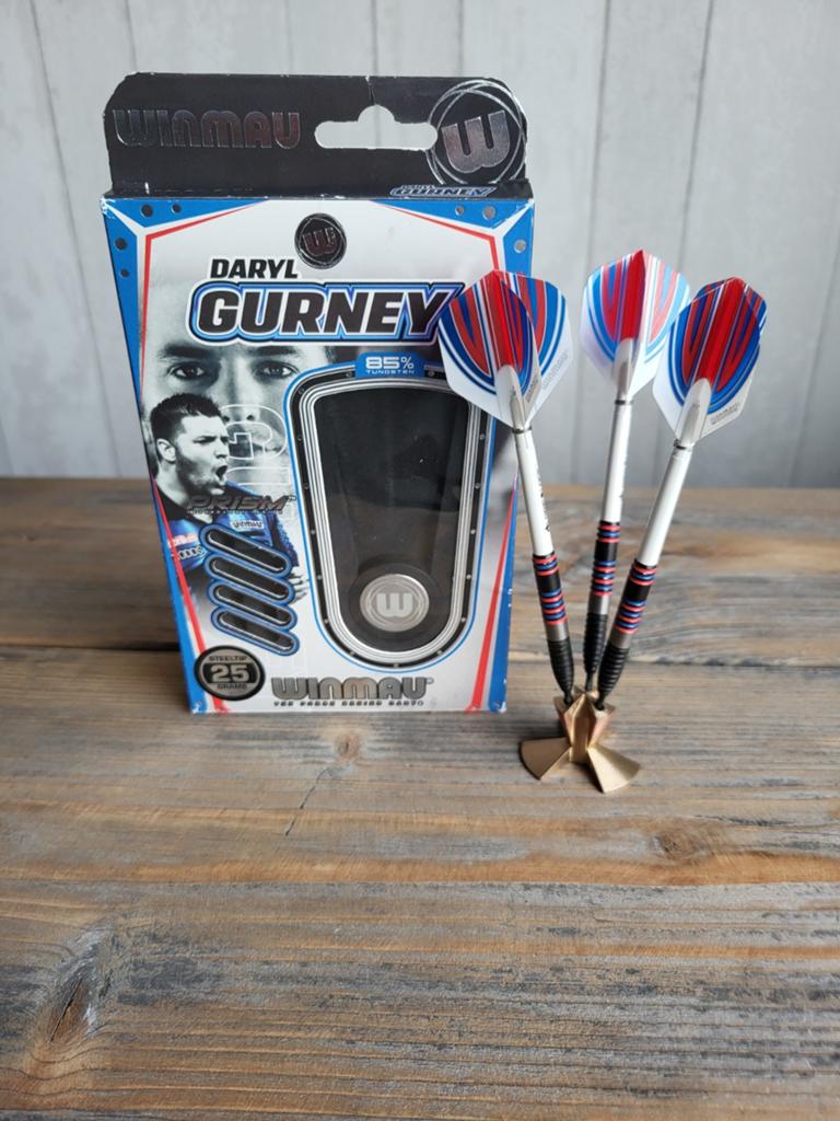 Winmau Daryl Gurney Darts - 25g Steel Tip, Verzenden, Zo goed als nieuw, Pijlen