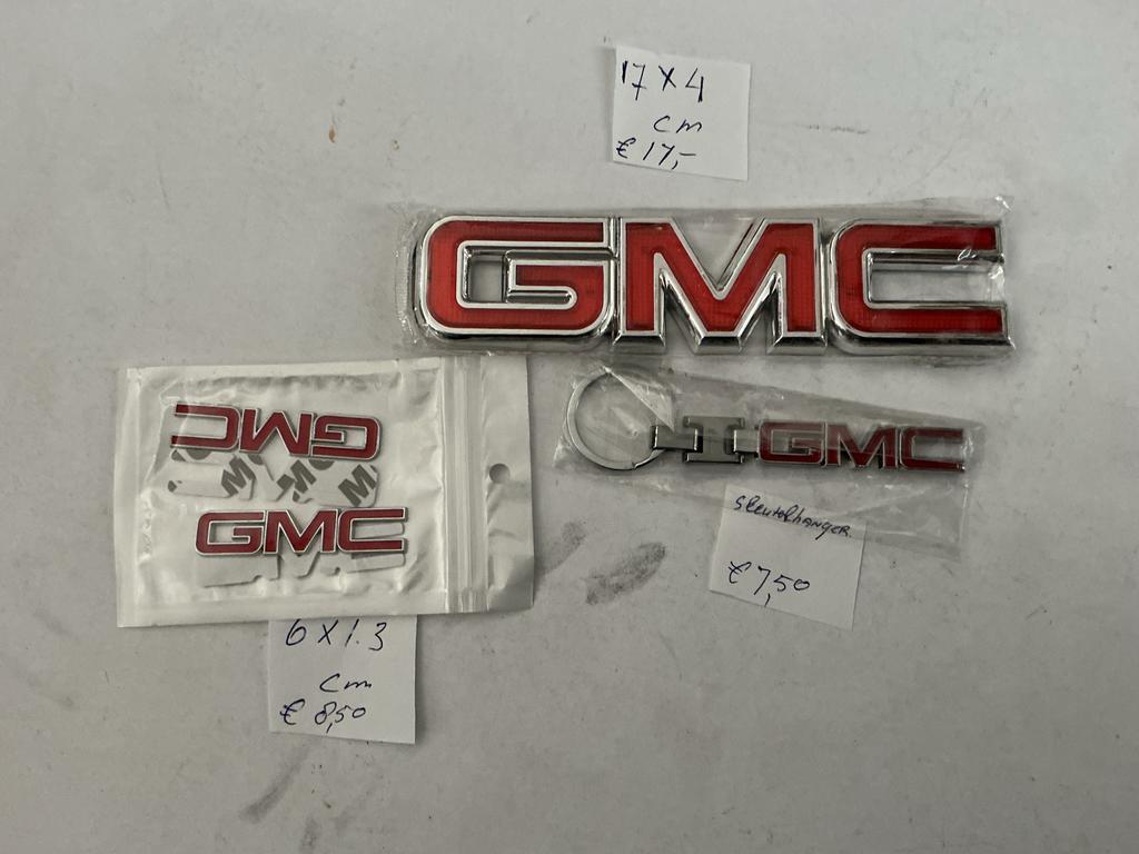 GMC Embleem en Sleutelhanger Set - Nieuw, Voor, Nieuw, Ophalen of Verzenden, Bumper