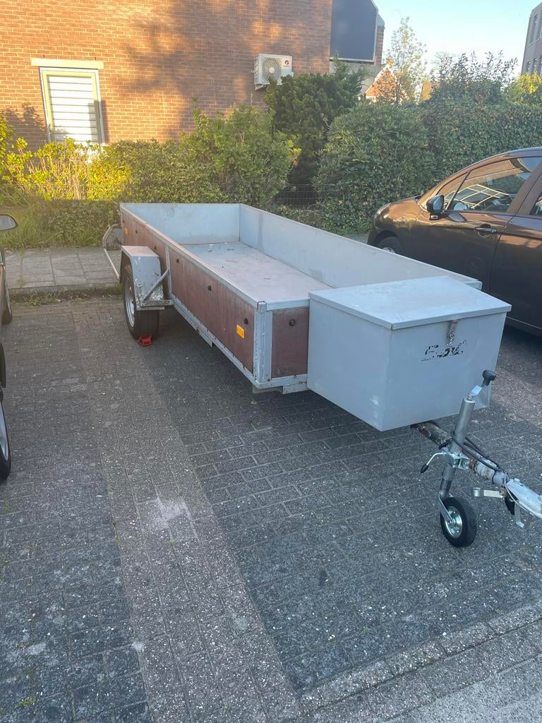 Grote aanhanger enkel-asser, Auto diversen, Aanhangers en Bagagewagens, Ophalen, Gebruikt