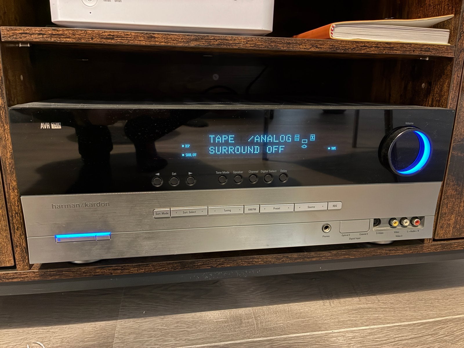 Harman Kardon AVR 145 AV-Receiver met Afstandbediening, Zo goed als nieuw, 60 tot 120 watt, Ophalen, Overige merken