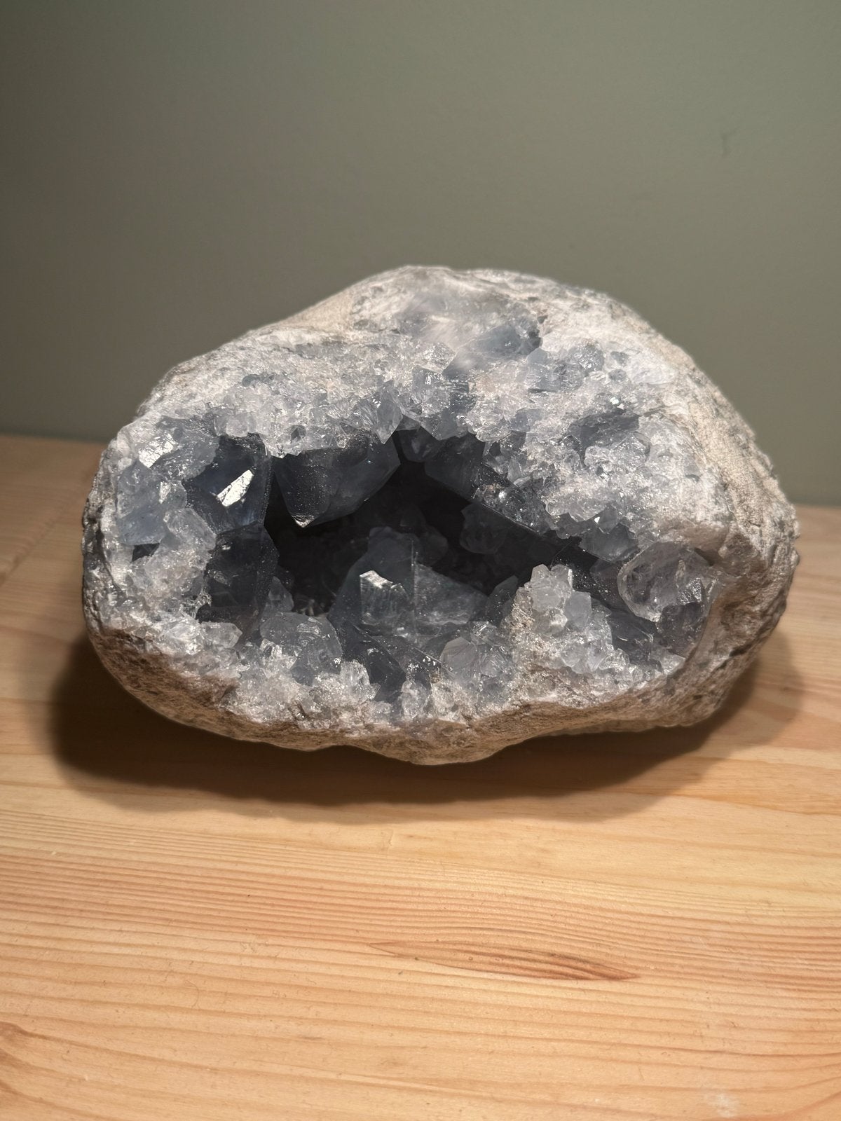 Prachtige ruwe blauwe amethist, Ophalen of Verzenden, Mineraal