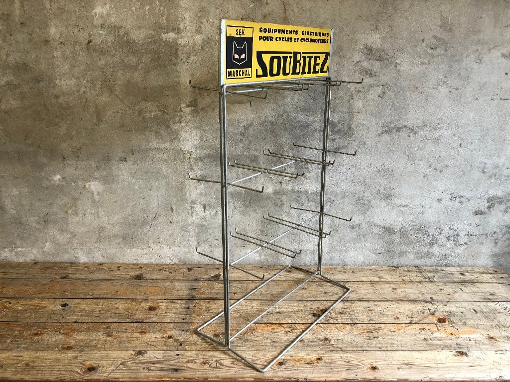 Vintage reclamerek | winkeldisplay fiets bromfiets Frankrijk, Ophalen of Verzenden, Gebruikt, Reclamebord