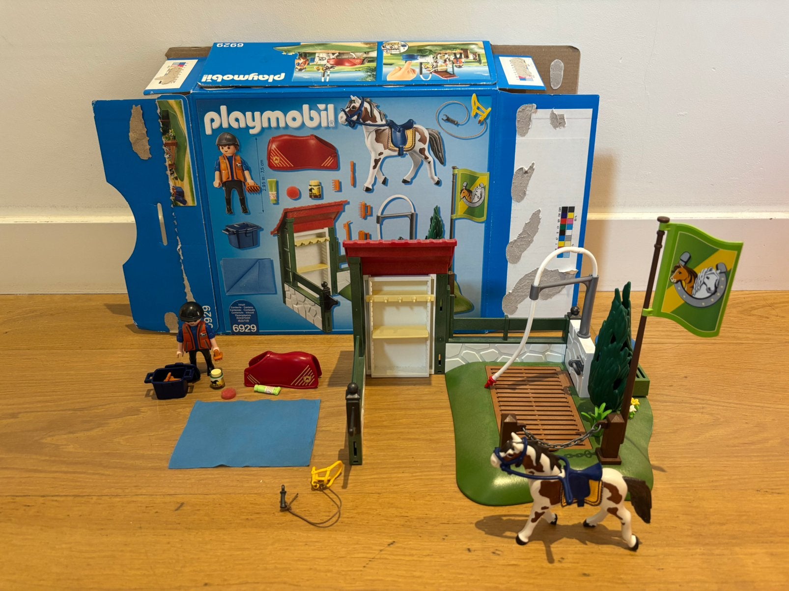 Paarden playmobil wasplaats, Complete set, Ophalen of Verzenden, Zo goed als nieuw, Country