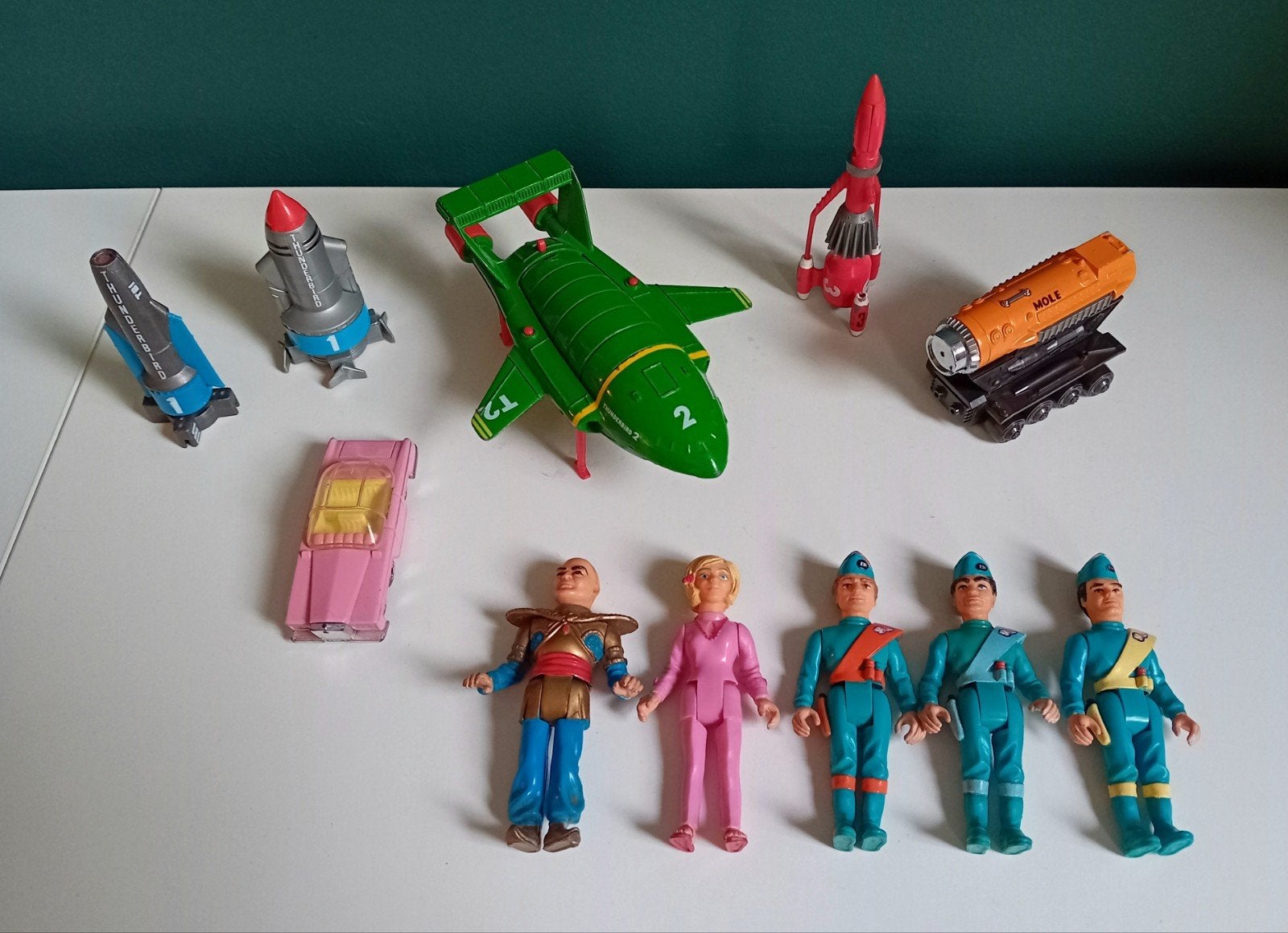 Thunderbirds Matchbox set - voertuigen en figuren, Ophalen of Verzenden, Gebruikt