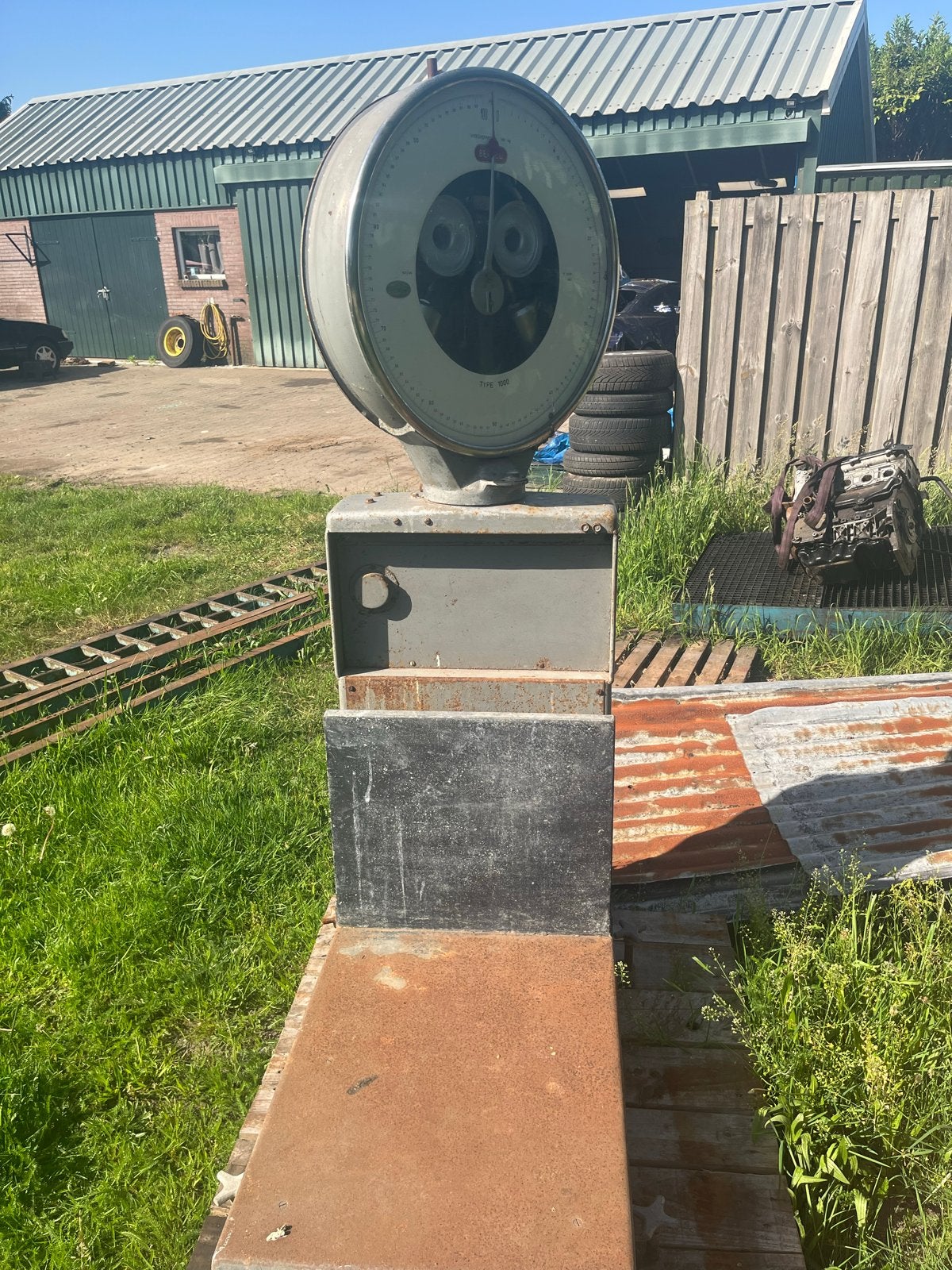 Weegschaal tot 100 kg - Berkel, Ophalen of Verzenden, Gebruikt, Vloerweegschaal, 50 tot 100 kg
