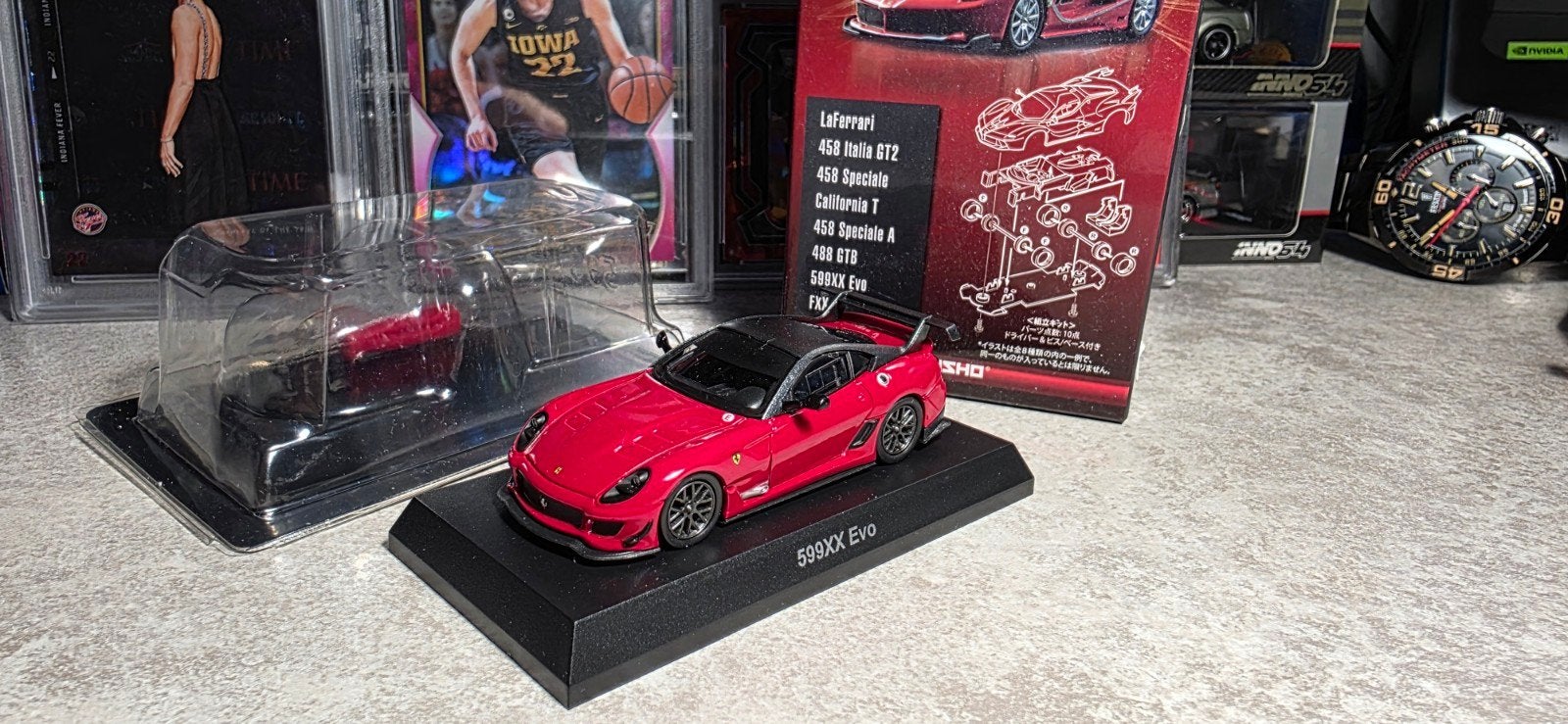 1:64 Ferrari 599XX Evo red kyosho, Hobby en Vrije tijd, Ophalen of Verzenden, Nieuw, Auto