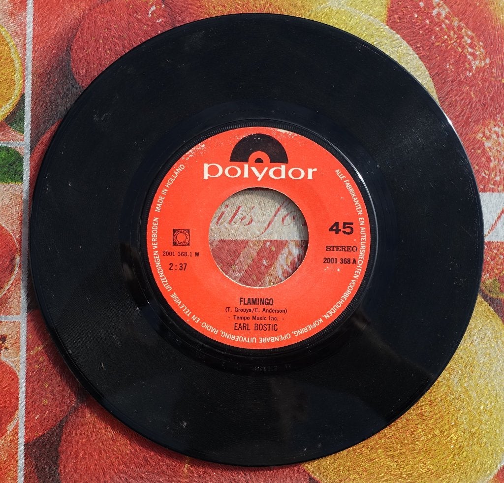 Earl Bostic - Flamingo (Polydor 45 toeren 7'' vinyl single), Gebruikt, 7 inch, Ophalen of Verzenden, EP