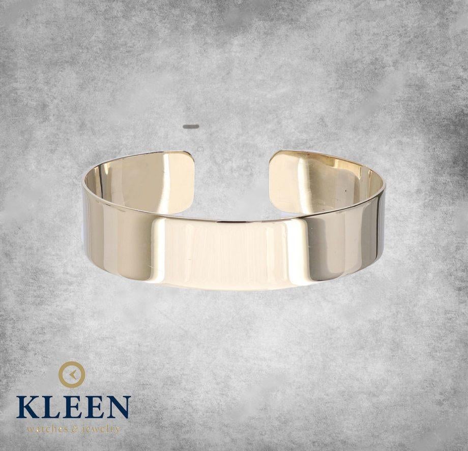 Prachtige Open Gouden Slavenarmband 14 KRT, Sieraden, Tassen en Uiterlijk, Armbanden, Ophalen of Verzenden, Zo goed als nieuw